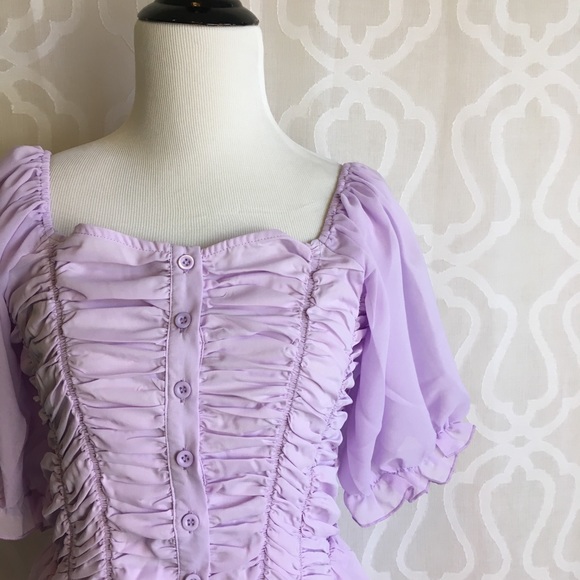 *LAST 2* Renaissance Lilac Corset Top - Picture 2 of 8